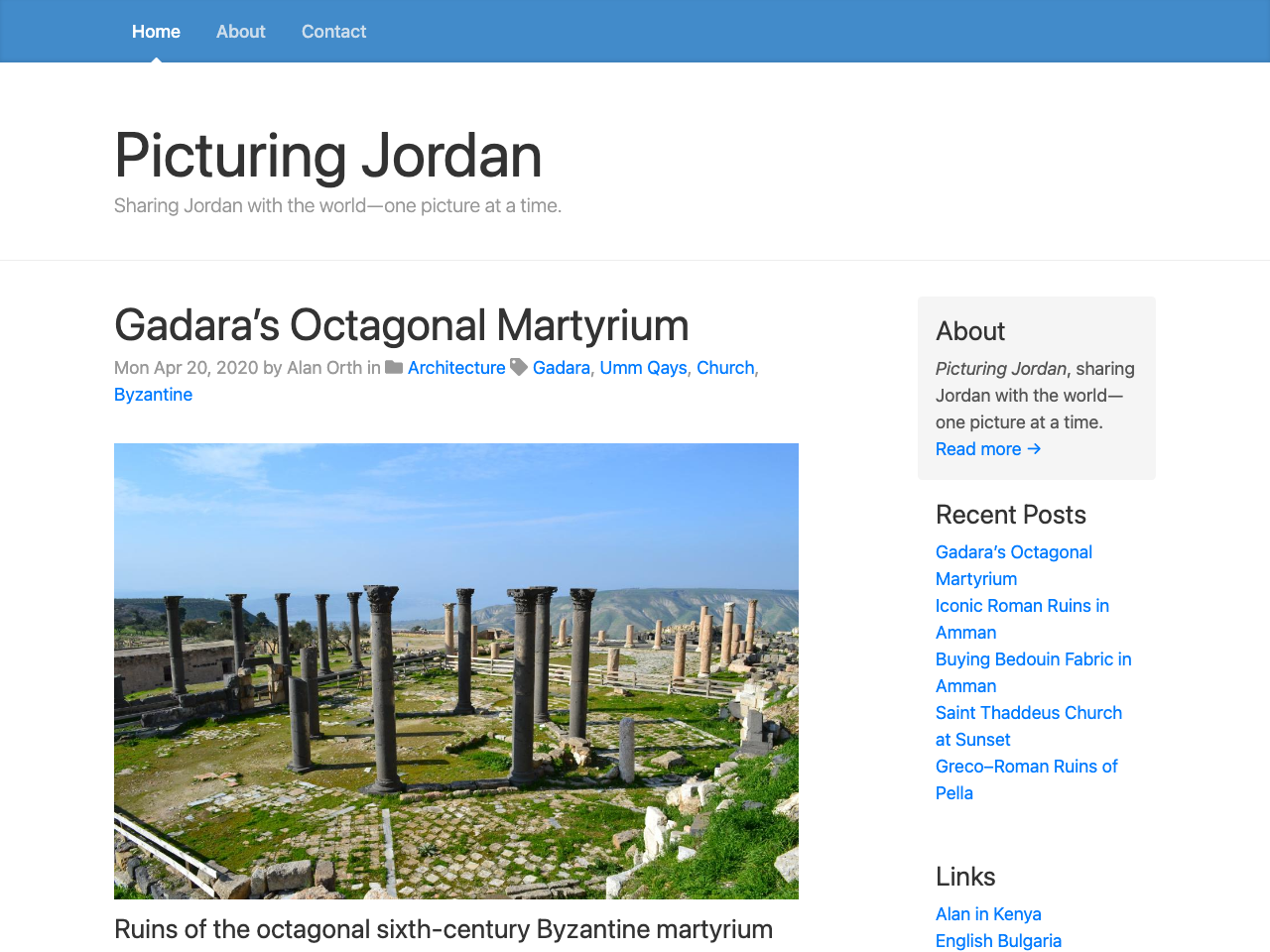 Hugo Bootstrap v4 Blog screenshot