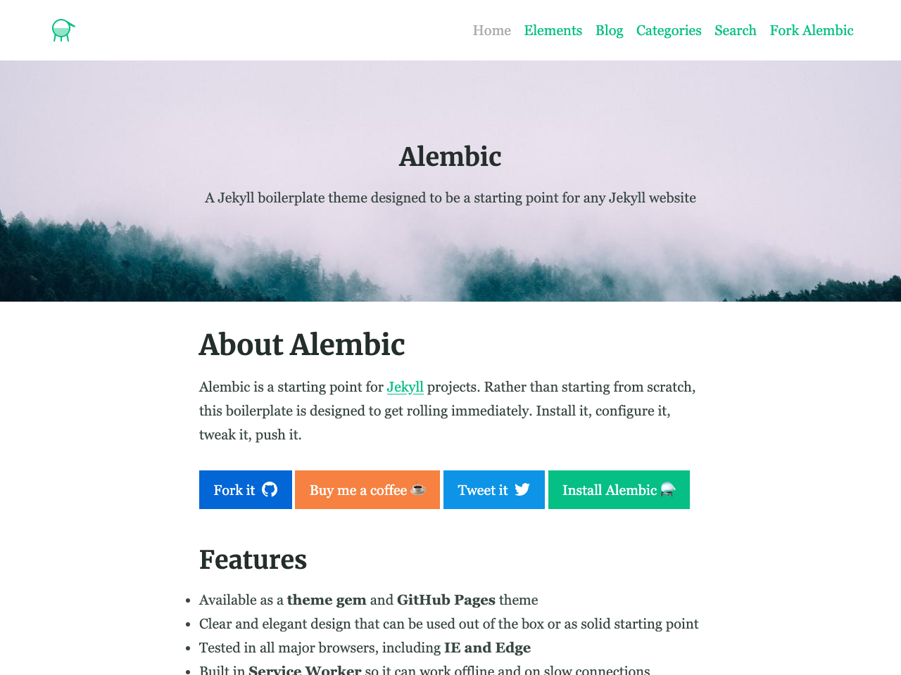 Alembic screenshot