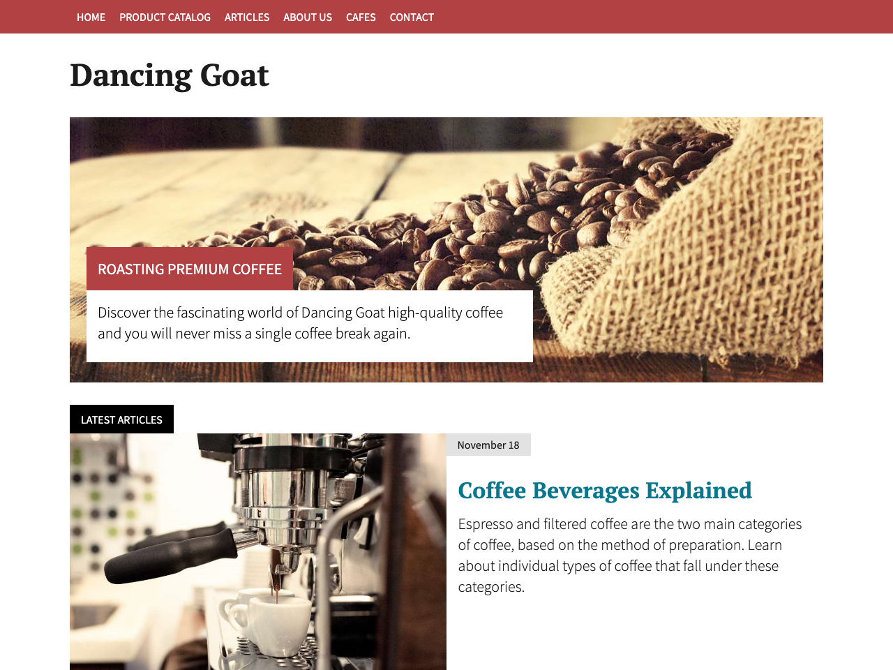 Gridsome Kontent Dancing Goat screenshot