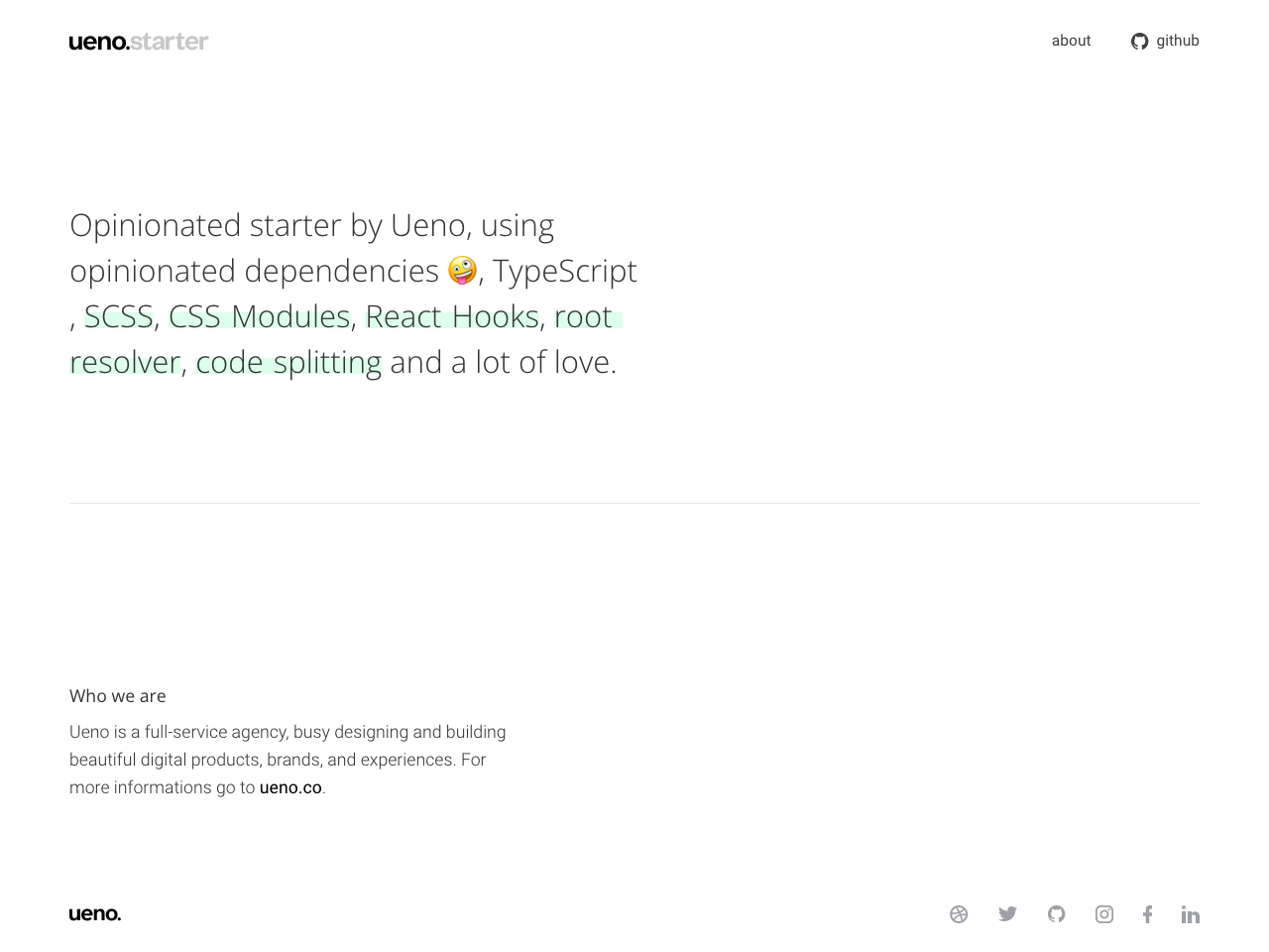 Ueno Gatsby Starter screenshot