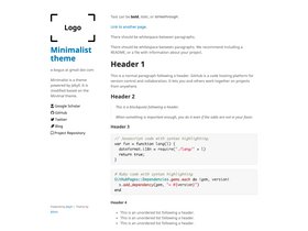 Minimalist screenshot
