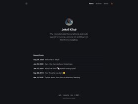 Jekyll Klisé screenshot