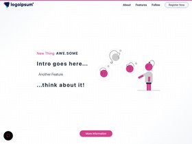 Hugo Landing Page screenshot