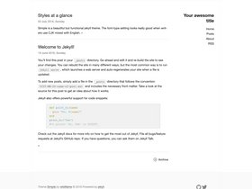 jekyll-simple screenshot